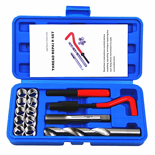 BestsQ 14pcs Gewindereparatursatz Bohrer Helicoil Repair Kit Größe:M14x1.25 | Kompatibel Handwerkzeug Set für Auto Reparatur (M14-1.25)