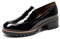 DREAM PAIRS Donna Mocassini Casual con Plateau e Comodi Mocassini Scarpe Piatte Eleganti Primavera Estate Autunno,Size 43,Nero-Pat,SDLS2319W