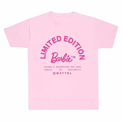 Maglia a Maniche Corte Barbie Limited Edition Rosa Chiaro Unisex