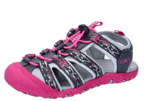 CMP - Kids Sahiph Hiking Sandal, Grey-Fuxia, 34