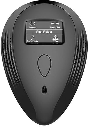 W-Lynn Elektronisches Ultraschall-Insektenschutzmittel/Mückenschutzmittel/Mausschutzmittel Wird in Küche/Schlafzimmer/Büro verwendet,Black
