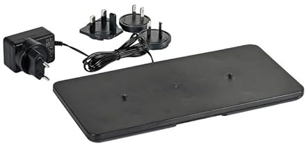 3x DUNI LED-Ladestation 29 x 14,5 cm Schwarz