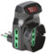 FANTON 87318 Adattatore triplo spina piccola 10A - 2 prese bipasso 16A - 1 presa bipasso italo/tedesca schuko con interruttore - protezione sovraccarico NERO