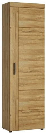 möbelando Garderobenschrank >Cortina< in Grandson Eiche Dekor - 58x195x37,4 (BxHxT)