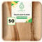 U'reca Organics Eco-Friendly Areca Palm Leaf Square Plates | 10 - Pack of 50 | Best for Gatherings, Catering & Buffet Spreads | Leakproof, Sustainable, Compostable