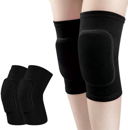 COYUN 1 Paio ginocchiere da danza, set di ginocchiere sportive, ginocchiere elastiche traspiranti, ginocchiera stretch, maniche traspiranti per danza pallavolo calcio yoga tennis ciclismo jogging