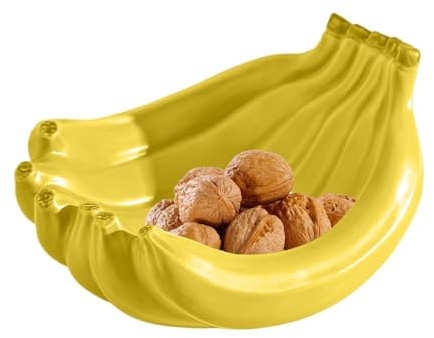 Keramik-Obsttablett, bananenförmiges Keramik-Dekorationstablett - Dekorative Süßigkeiten-Servierplatte | Lustige dekorative Schüssel für die Küche, Innendekoration für Wohnzimmer, Schlafzimmer