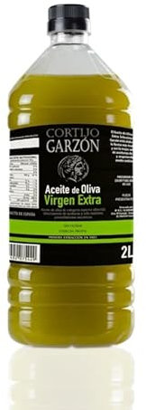 Aceite de Oliva Virgen Extra Sin Filtrar 2L Cortijo Garzón - Puro Sabor Artesano, Prensada en Frío, Natural y Auténtico, Frescura y Calidad en Cada Gota. (PACK 1 Garrafa de 2L)