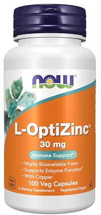 NOW Foods L-OptiZinc, 30mg - 100 vcaps