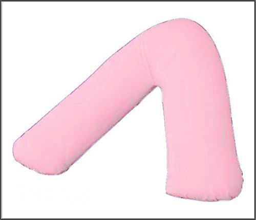 R&Z Orthopaedic, Nursing, Maternity V Shaped Bolster Pillow Case Cover (Pink)