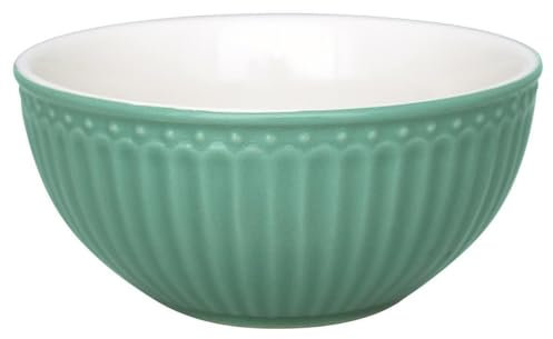 GreenGate Porzellan Müsli Schale Alice Dusty Green