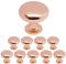 Probrico 10 Pack Solid Cabinet Door Knob Furniture Drawer Knob Mushroom Kitchen Cupboard Pull Diameter 30mm Polished Rose Gold