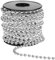 Belle Vous Ghirlanda di Perle per Albero di natale - Catena Perle Decorative da 5mm x 10 Metri Perle Argento per Decorazioni Albero di Natale, Tavola, Creazione di Gioielli, Artigianato Fai-da-Te