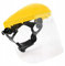 Schutzhelm zum Mähen Motorsense Rasentrimmer Visier Maske mit PCV 83093