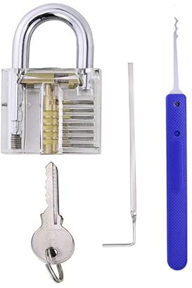 Anfänger Lock Pick Practice Set, Transparent Lock Picking Kit (B KIT)