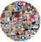 Cool Style Aufkleber, Wasserdicht Vinyl Rock Stil Stickers für Laptop Wasserflasche Skateboard Fahrrad Helmet Gitarre Reisekoffer Gepäck Möbel Scrapbook Handyhülle [100 Stück]