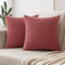 MIULEE 2er Set Kissenbezug Dekokissen Kissenbezüge Kissenhülle Zierkissen Sofakissen Kordsamt Deko Weich Couchkissen Bezug Kissenhüllen für Sofa Wohnzimmer Polsterkissen 40x40 cm Marmelade