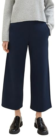 TOM TAILOR Denim Damen High Waist Culotte Hose, 10668 - Sky Captain Blue, XS