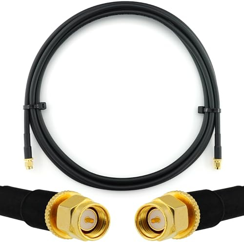 RANGEFUL SMA Stecker auf SMA Stecker 3m — HF-240 (LMR 240 Äquivalent) Verlängerung Antennenkabel — für WiFi RF Antenne GSM LTE 4G 5G 6G Router Signalverstärker Lora Ham CB Funk