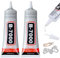B7000 Super Glue - 2PCS 15ML Multi Functional Glue Transparent Paste Adhesive - Suitable for Glass,Wooden, Jewelery Metal Fabric