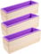 Purple 42oz Silicone Soap Molds, Set of 3 Rectangular Loaf Molds, Flexible - DIY Handmade Soap & Candle Making Kit