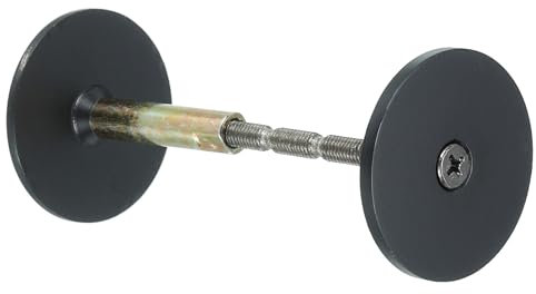 PATIKIL Door Knob Hole Cover Plate, 1 9/16 Dia. Deadbolt Cover Plate Door Hole Filler Plate for 1 1/32 to 1 3/8 Holes, Matte Black