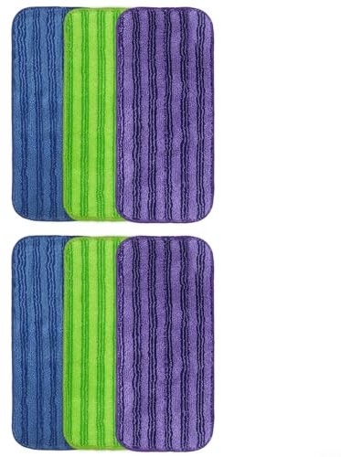 CNANRNANC Lot de 6 serpillères en microfibre réutilisables pour WetJet Mop, recharge lavable en machine jusqu'à 100 fois