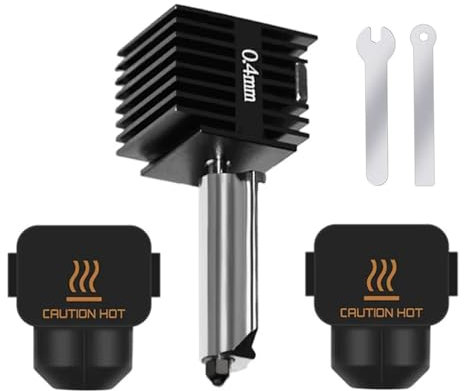 HzdaDeve Hotend für A1 Mini/A1 Druckkopf Upgrade Hochtemperatur 0.4MM gehärtete Stahldüse Hot End Kit Extruder Ersatz mit 2PCS Silikon Abdeckung Socke für Bambu Lab 3D Drucker Zubehör