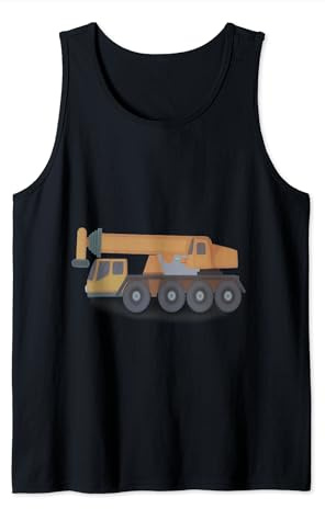 lifting platform vehicle colored comic design Sleeveless Tank Top