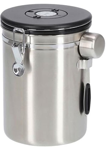 Zeller, 27368, Kaffeedose m. Löffel, 2700ml, Edelstahl/Kunststoff