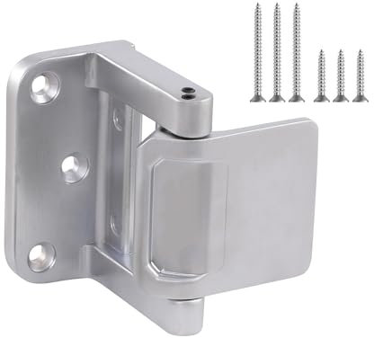 Wannianmu Confezione da 1 serratura di sicurezza domestica, serratura di rinforzo per porta a battente verso l'interno, chiusura per porta di sicurezza, serratura per porta di sicurezza per hotel