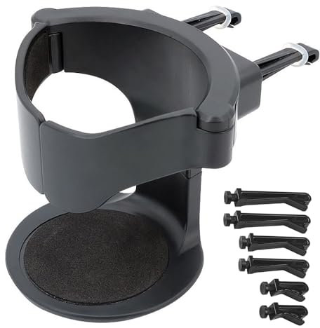WSXCDE Getränkehalter Auto, für Audi A3 A4 B8 B9 A6 C5 C6 C7 A7 Q5 A5 A8 8V1 857 951 2 in 1 Multifunktionaler Verstellbarer Auto Flaschenhalter, 360° Drehbar Getränke Halterung,1pcs