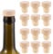 Flaschenkorken,12 Pcs Holz Flaschenverschluss Wein Korken Holz Flaschenverschluss Weinkorken Korken T Förmiger Griffkorken für Wein Bierflaschen