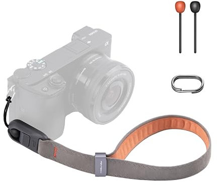 PGYTECH Sangle de poignet pour appareil photo, sangle réglable à dégagement rapide pour appareil photo, Gris chêne, taille unique