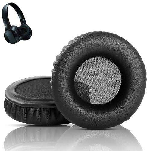 HTINDUSTRY Cuscinetti auricolari di ricambio compatibili con cuffie Pioneer SE-MJ553BT/MJ553BT, con pelle proteica più morbida e memory foam