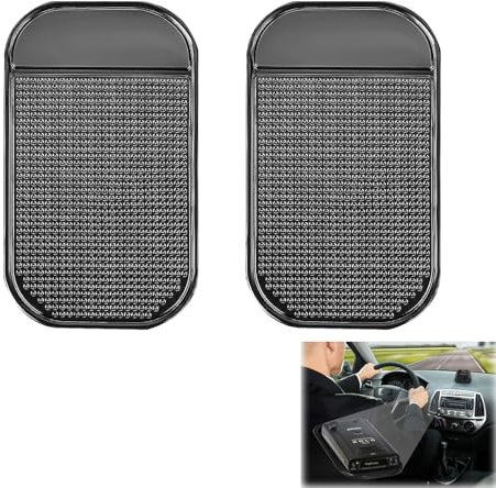 2 Stück Auto Armaturenbrett Anti Rutsch Matten, Antirutschmatte Auto Handy, Antirutschmatte Auto, Anti Rutsch Pads Auto, Zum Halten Von Handy Schlüssel Sonnenbrille Münzen (14 * 8cm)