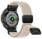 RosMank 22mm Quickfit Intrecciato Cinturino per Garmin Fenix 8 E 47mm/7 Pro/7/6 Pro/6, Cinturino di Ricambio in Nylon per Epix/Approach S70 47mm/MARQ/Instinct 2/Forerunner 965/Descent G1 (Bianco)