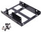 LOLPALONE de metal SSD de doble capa de 2.5 a 3.5 para montaje interno para computadora, unidad SSD de doble soporte adaptador de escritorio