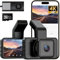 RoadZ Dash Cam Front and Rear, 4K/2K Ultra HD Dash Cam Included 64GB SD Card, Built-in G-Sensor, Loop Recording, APP Control, 170° Wide Angle and 24H Parking Mode
