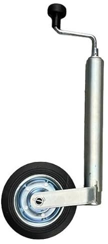 Rollentechnik Stützrad Bugrad Ø200mm mit Kurbel 150kg Rohr 48er Aufnahme Anhänger Wohnwagen Trailer