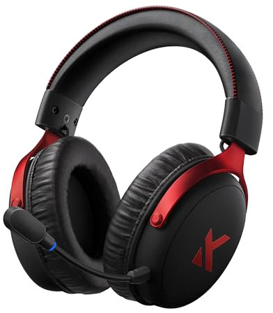 MCHOSE V9 PRO Cuffie da gioco wireless 7.1 con suono surround per PS5 PS4 PC SWITCH TOPSPEED Cuffie da gioco, microfono con cancellazione del rumore, batteria 250 ore, bassa latenza 15 ms, leggere,