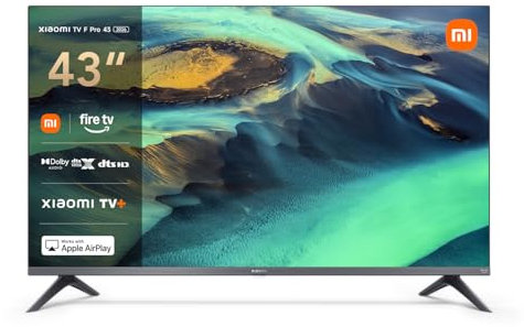 Xiaomi F Pro, 43 Zoll (101 cm), 4K UHD QLED, Smart TV, Fire TV, Triple Tuner DVB-C/S/S2/T/T2, HDR10+, MEMC, Sprachsteuerung mit Alexa, 2GB+32GB, Kompatibel mit Apple AirPlay