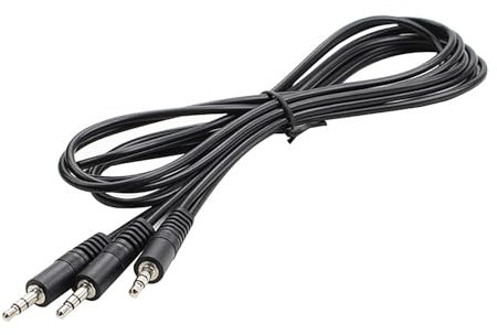 Splitter per cuffie 2 in 1 da maschio 3,5 mm a 2 maschi splitter per auricolari 2 porte adattatore per cuffie per smartphone microfono