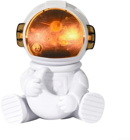 Quiet Astronaut Humidifier USB Desktop Moisturizer with Large Water Tank and Adjustable Spray Modes (B)
