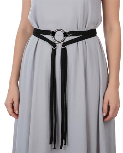 Xetpc Mittelalter Gürtel Damen – Langer Seilgürtel Wikinger-Troll-Kreuzgürtel für Frauen Ren Faire Gürtel Hexen Seilgürtel mittelalterliche Accessoires für Frauen