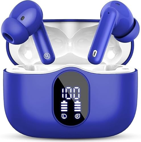 Bluetooth Kopfhörer, Kopfhörer Kabellos Bluetooth 5.4 Sport In Ear Kopfhörer mit App, Wireless Earbuds 40 Std Spielzeit, LED Ladecase, ENC Lärmreduzierung Mic, Tiefer Bass Ohrhörer für IOS/Android