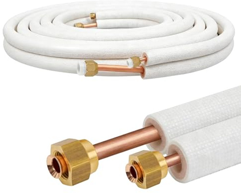 Tubo de Cobre Aislados de 1/4 y 3/8 3M para Aires Acondicionados Split R32, R410A y R407C