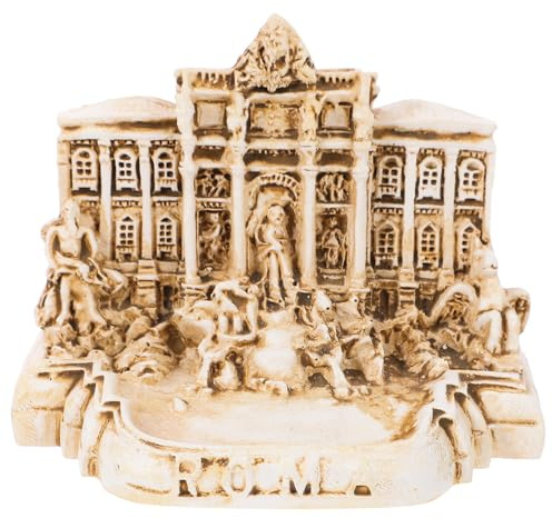 YOSADIER Iglesia Fontana de Trevi y Apariencia Elegante de Construcción de Resina Modelo Diseño Artístico Simple Práctica y Resistente para Decoración