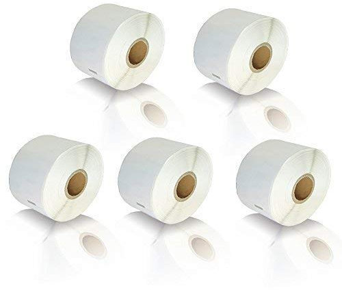 Print-Klex 5x Etiketten-Rollen kompatibel für Dymo 11354 Labelwriter 450 450Duo 450Series 450Turbo 1000 Etiketten Weiß 57mm x 32mm Büro Line Serie