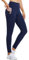 baleaf Women's Fleece Lined Leggings Water Resistant High Waisted Thermal Winter Running Hiking Sports Trousers with Pockets Navy L